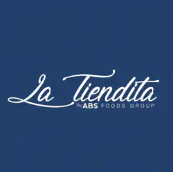La tiendita the hidden inn punta cana la tiendita by abs foods group logo on a blue gradient background