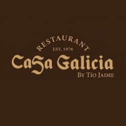 Casa galicia by tio jaime the hidden inn punta cana casa galicia restaurant logo on a brown background reading est 1978 and by tio jaime